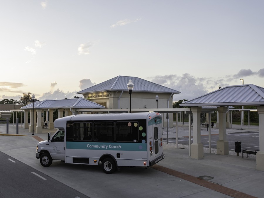 Community Coach bus at terminal